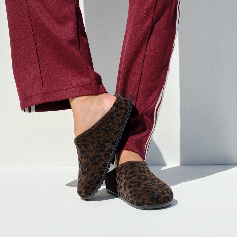 Rothy's ReVelvet Casual Clog Cheetah - Picture 3 of 6